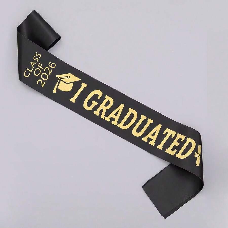 2026 Graduation Party Shoulder Straps, Celebration Decorations For Graduates Gathering, Photo Props - Graduate - View 1