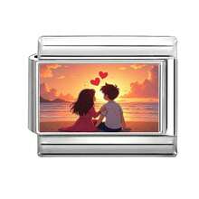 1件装DIY照片模块化手链，包含心形、字母、樱花元素，适合作为派对礼物送给朋友/情侣，适用于圣诞节、新年、万圣节、情人节等节日，设计精美，不锈钢材质，本地制造，实用时尚，圣诞节和万圣节必备单品 - M294757 M294758 - 查看 38