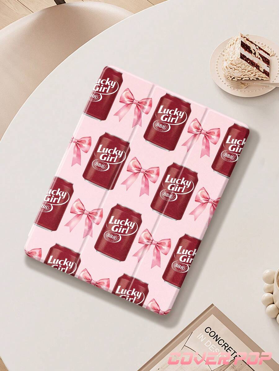 Soda Pop Collage Pattern IPad Protective Case, Compatible With IPad (A16) 11th Gen 11-Inch (2025), Apple IPad Air 11 (2025), IPad 10th Gen 10.9-Inch (2022), With Pencil Holder, Tri-Fold Stand, Auto Wake/Sleep Function, Great Gift For Back To School, Valentine's Day, Holidays - Multicolor - View 1