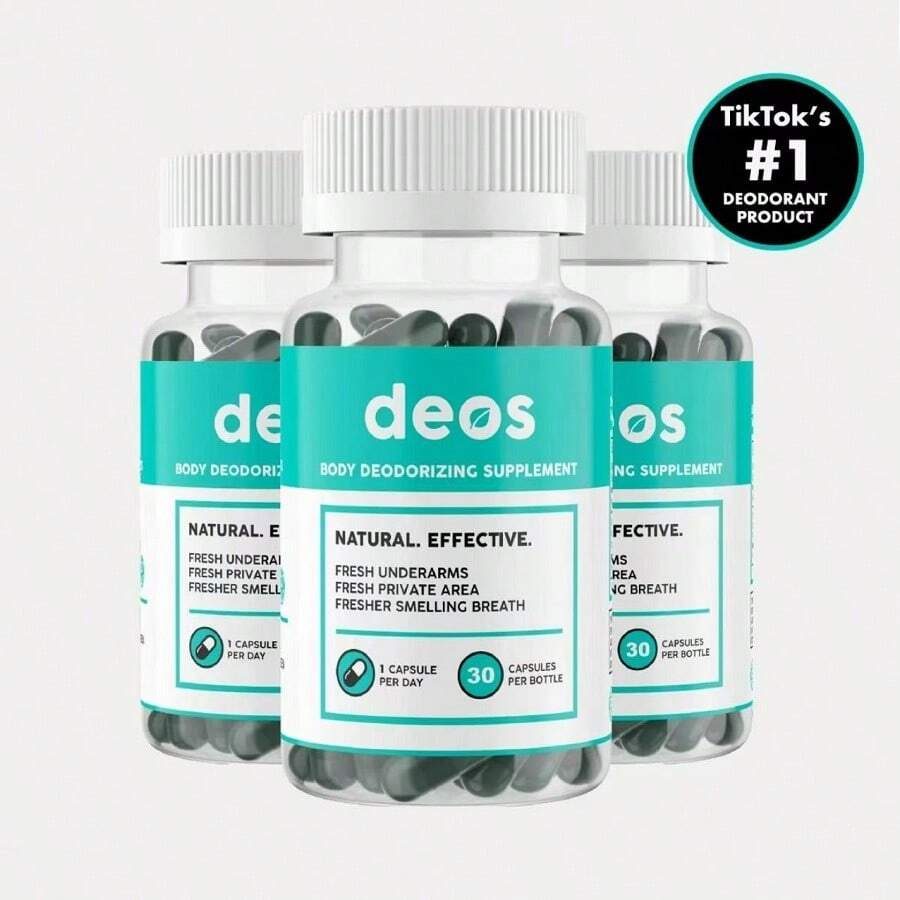 DEOSInternal Deodorant Supplement – Full Body Deodorizer For Gut Health, Skin Health, Detox & Digestion Support – Natural Odor Control Chlorophyll Pills | 30 Capsules Weight Loss Free Shipping Wellness Weight Loss Products Free Shipping Items Only Viberator Health Vitamins Supplements Chlorophyll Creatina Monohidratada En Polvo Pastillas Para Bajar De Peso Vitamins Probiotics For Women Dildos Consoladores Protein Powder Lemme Gummies Vaginal Vap Creatina Colageno Para Mujer Health Condom Vitaminas Quick Ship Items Consolador Bbl Gummies - 30粒膠囊 - 查看 1
