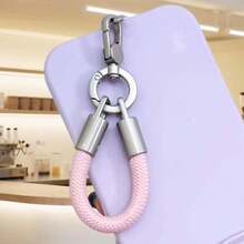 1 pieza Soporte de anillo giratorio 360°, Cordón de teléfono mini súper corto. Correa de teléfono multifuncional compacta antideslizante y antirrobo con clip universal para asegurar la sujeción - Multicolor - Ver 12