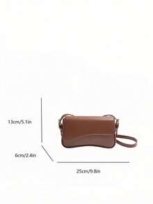New Casual Versatile Minimalist Shoulder Bag - Brown - View 6