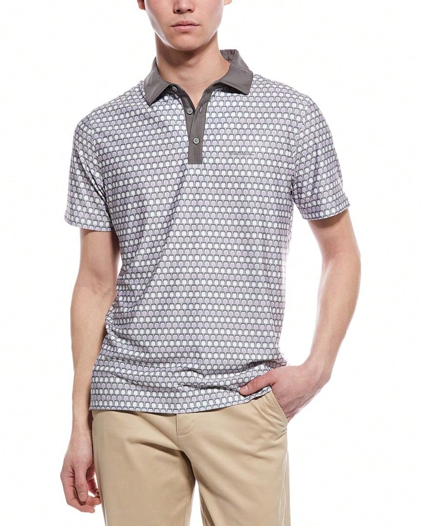 Ben Sherman Geo Sports Fit Polo Shirt - Tan - 查看 1