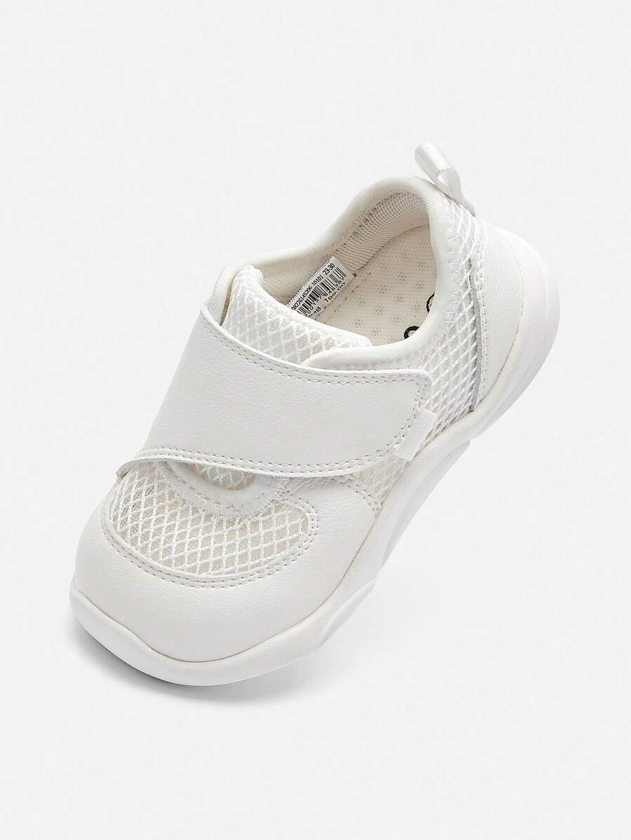 Balabala 1 Pair Breathable Mesh Lace-Up Lightweight Support Sports Shoes, Summer Style For Boys And Girls - Original White - View 1