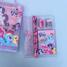 My Little Pony Stationery Set, Includes Eraser, Pencil, Ruler, Notebook And Other Essential Stationery. Features Characters Like Pinkie Pie, Fluttershy, Rarity. Perfect Back-To-School Supplies And Gift For Family, Friends, And Little Girls. - Multicolor - View 5
