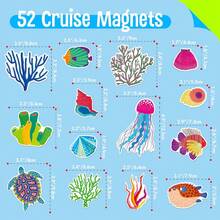 30PCS Duck Cruise Door Magnets, Magnetic Waterproof Navigation Decorations Funny Ship Cabin Car Decors, Reusable Refrigerator Magnets For Fridge, Carnival Cruise Party - Underwater-themed - View 3