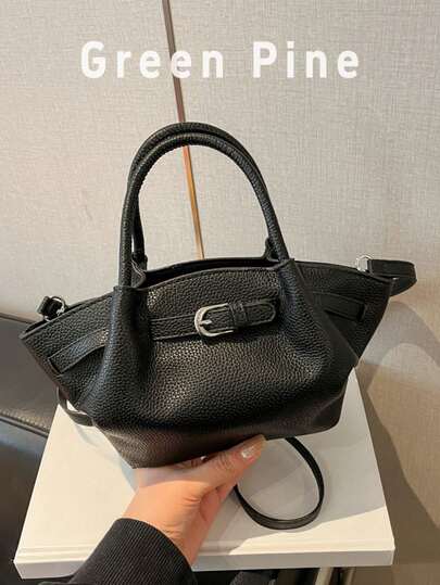 Korean Ins Style Handbag, New Minimalist Niche Tote Bag, Large Capacity Casual Versatile Shoulder Bag