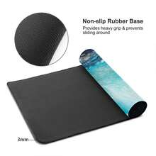 XXL Liquid Marble Gaming Mouse Pad (31.5" X 11.8") - Abstract Fluid Art Desk Mat - Non-Slip Rubber Base Extended Keyboard Mat For Home Office & Esports - 彩色 - 查看 9
