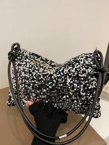 Elegant And Fashionable Multi-Purpose Shoulder Bag, 2026 New Model, Retro And Versatile Style Bag, Elegant Women's Bag - Silver - View 4