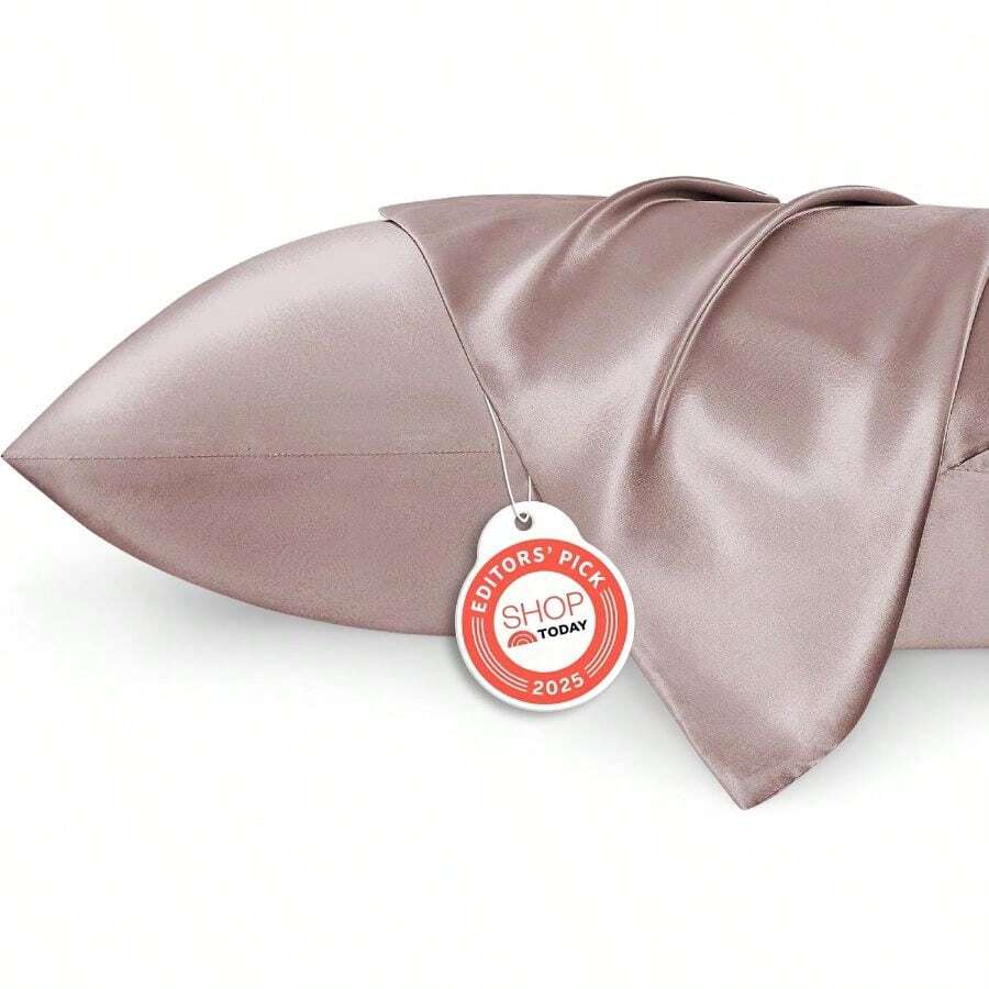 Satin Pillowcase 2 Pack Similar To Silk Pillow Cases Standard Size, Pillow Case For Sleeping Women With Envelope Closure, Gifts For Women Men, Dusty Rose, 20x26 Inches, 2pcs - 標準尺寸(20吋 x 26吋)+ 17 - 灰玫瑰色 + 2 - 查看 1