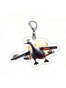 5pcs/10pcs/1pc Random Delivery Acrylic Mythical Creature Keychains, Abstract Novelty Gift - Multicolor - View 9