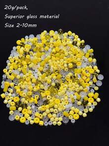 2-10mm Premium Glass Material Mixed Bead Beads, Handmade DIY Bracelets, Necklaces, Pendant Materials, Packaging Accessories Wholesale - Multicolor - View 16