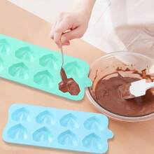 3 Pcs Heart Shaped Silicone Molds Nonstick Heart Chocolate Muffin Molds For Galentine Valentine's Day Candy, Brownies, Tartlets, Soaps, Pudding, Dessert BaFKing(Medium,8 Holes,Pink,Blue,Gre1en) - 粉紅色中號 - 查看 6