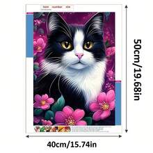 1 Set Kit de Pintura de Diamantes 5D DIY Hecho a Mano, Adecuado para Decoración de Hogar, Dormitorio, Entrada, Estudio, Baño, Arte de Pared en Lienzo, Regalo de Vacaciones - Multicolor - Ver 13