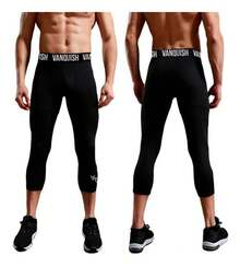 TendenciaLicra Deportiva Pesquero 3/4 Con 2 Bolsas Vanquish V Q    RwCalidad premium - Negro - Ver 5