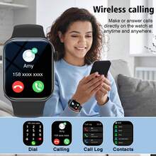 2.01 Inch HD Touch Screen Smart Watch - Wireless Calling, Camera, Music Control | Compatible With Android/IOS, Unisex, Customizable Dial, Alarm And Call/Message Reminder - Multicolor - View 2