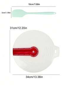 1个硅胶防溅罩，适用于搅拌碗，防止鸡蛋、面糊和酱汁飞溅，非常适合圣诞节、万圣节、感恩节和情人节的烹饪准备，适用于手动和电动搅拌器，防溅罩 - 彩色 - 查看 9