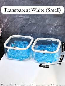 Laundry Bead Storage Bucket, Bathroom Storage Jar, Packaging Jar, Hair Accessory Storage Box, Laundry Storage Container With Lid, Desktop Cosmetics Storage Bag, Jewelry Storage Box, Dorm/Bathroom/Kitchen/Bedroom Decor, Household Essentials, Mother's Day Gift, Room Decor, Back To School Supplies, Travel Essentials - Multicolor - View 10