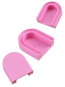 磁性猫眼美甲固定垫，适用于美甲，磁性凝胶指甲油引导工具，新手DIY磁性美甲助手 - 彩色 - 查看 5