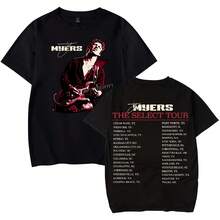 Ty Myers The Select Tour 2025 Merch T-Shirt Women Men Casual Crewneck Short Sleeve Tee - 黑色 - 查看 1