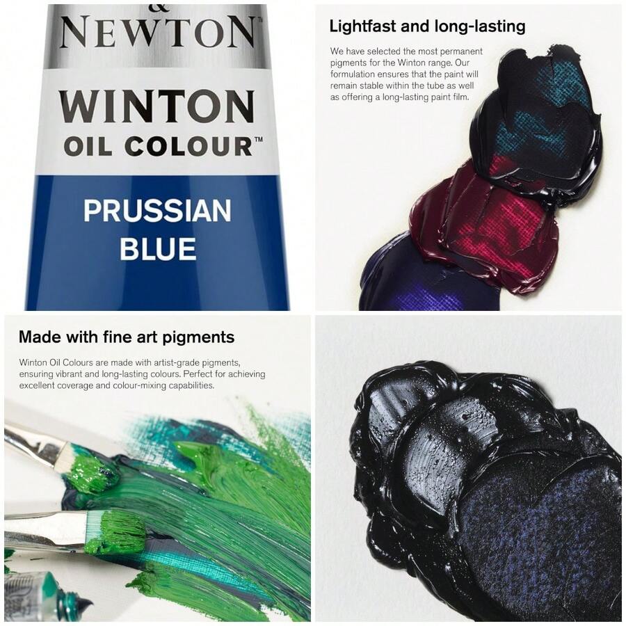 Winton Oil Paint, Prussian Blue 538, 37ml Tube, Single Unit - azul(azul prusia538) - Ver 1