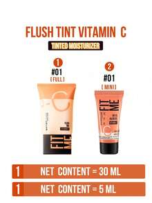 Maybelline Kem nền Fit Me Radiant White Dual-Effect Vitamin C #01 Porcelain White 5/30ml, Vitamin C² kép làm sáng da gấp đôi, cải thiện 8 khía cạnh chất lượng da, tinh chất ba tác động (Axit Hyaluronic dưỡng ẩm 24 giờ, Vitamin C làm sáng da, Niacinamide làm đều màu da), tạo làn da sáng tự nhiên, kết quả rõ rệt trước và sau khi sử dụng, 3 bước dễ dàng (Ấn ấm - Vỗ nhẹ), làm sáng da, dưỡng ẩm và làm sáng da hàng ngày, sản phẩm thiết yếu cho quy trình chăm sóc da hàng ngày và làm lớp lót trang điểm. - Kem Dưỡng Da Nâng Tông Da Maybelline Early C Tube Tone-Up Cream 01 - Xem 5