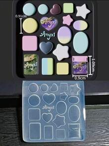 1pc Nail Art Mold, Origami Crane, Star, Airplane Shaped Transparent Silicone Nail Accessory Mold - Clear - View 6