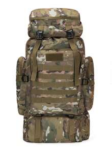 100L Taktischer Tarnrucksack, Multifunktionale Überlebenstaschen, Outdoor-Rucksack, Nylonmaterial, Wanderrucksack, Schießstandtasche, Herrentasche, Sporttasche, Motorradtasche, Angeltasche, Studententasche, Laptoptasche, Großer Stauraum, Gurtband, Vintage-Stil, Wasserabweisend, Eimertasche, Halloween-Geschenk, Weihnachtsgeschenk, Geburtstagsgeschenk, Geschenk für den Freund - A - Übersicht 12