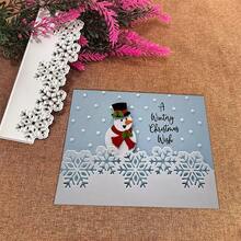 创意雪花蕾丝模具，DIY剪贴簿相册和压花模板，贺卡制作工具，卡片纸切割工艺，礼品卡制作模板模切。 - 銀色 - 查看 3