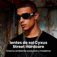 ¡RecomendadoCyxus Lentes de Sol para Hombre y Mujer, Logotipo de  Estilo Urbano, Rectangulares con Montura Protección UV400¡Top de Temporada - 1 - Ver 2