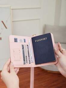 CHARM INFINITE 防刮PU皮革护照夹 RFID屏蔽旅行现金证件收纳包 - 彩色 - 查看 8