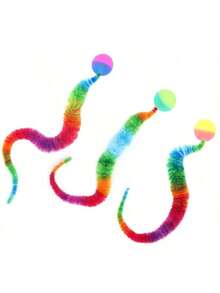 1pc Magical Twisting & Wiggling Cat Toy, Random Color, Indoor Cat Toy - Multicolor - View 4