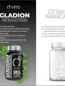 VITO Vitaminas Totales | GLADION | Cápsulas con Aminoácidos, HMB, Vitaminas y Minerales para Hombre | 90 Cápsulas Veganas - Negro - Ver 3