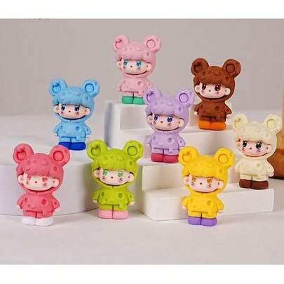 新款奶酪老鼠可爱树脂摆件，手工装饰摆件