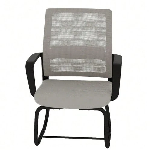 Minimalist Modern Office Chair – Metal Frame, Soft & Comfortable, Home & Office Use, Multiple Colors Available - Grey-black - View 1