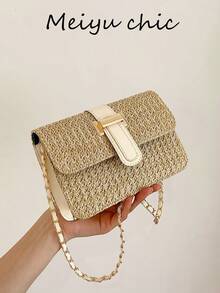 Túi Crossbody Nữ Khóa Kỳ nghỉ - Màu Khaki - Xem 7