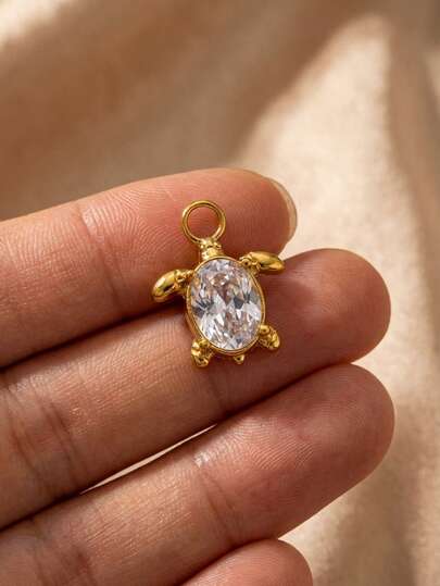 1 chiếc mặt dây chuyền hình vỏ sò, sao biển, nàng tiên cá, rùa pha lê, sóng biển, bọ cạp, mỏ neo thuyền bằng thép không gỉ, bán chạy nhất, thời trang, khảm đá Zirconia, mạ vàng 18K, chống thấm nước và chống phai màu, phụ kiện trang sức DIY, phụ kiện dây chuyền, phụ kiện vòng tay, phụ kiện bông tai, phụ kiện móc khóa, phụ kiện túi xách, phụ kiện trang sức nữ, phụ kiện ví, mặt dây chuyền thép không gỉ, quà tặng