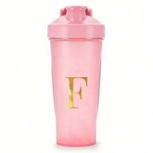 600ml/20oz Shaker Protein Bottle Powder Shake Cup Initials A To Z Pattern Water Bottle Plastic Mixing Cup Body Building Exercise Bottle Cup ON Fitness Cup Large-Capacity Plastic Cup - Letter - View 14