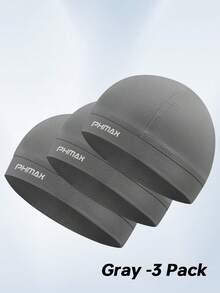 PHMAX 3pcs/1pc Lightweight Skull Cap, Breathable Cycling Cap, Protection Running Hat For Men & Women - Multicolor - View 11