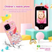 2026 New Unicorn Children's Smart Phone Toy, 2.8" Touch Screen Dual Camera With Selfie & Video, 32GB Storage Card, Educational Games & Music Player, 3-12 Years Old 2-In-1 Learning Toy, Perfect Gift For Boys & Girls - Multicolor - View 5