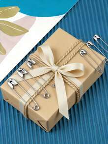 50 Pcs Gold/Silver Safety Pins Metal Clothing Label Belt Pins Sewing Accessory Set - Pin - View 11