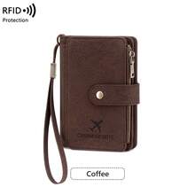 CHARM INFINITE RFID 防盗创意飞机造型护照夹钱包，带拉链 - 男女通用防盗护照收纳包，多卡位和腕带设计，可收纳机票、信用卡、硬币，是旅行、度假、圣诞节的理想之选 - 彩色 - 查看 15