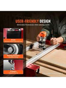 Router Sled, 60 In, Portable Easy To Adjust Slab Flattening Jig, DIY Woodworking Router Sled For Flattening Slabs, Slab Guide Jig Trimming Planing Machine For Wood Flattening Home DIY(No Plate) - Multicolor - View 5