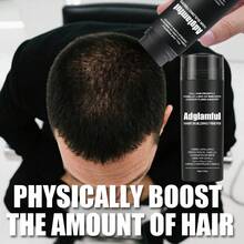 Adglamful 增发纤维粉，Cutline 物理增发，适用于稀疏头发和发际线，30g 瓶装 + 25g 补充装，瞬间增发 - 彩色 - 查看 8