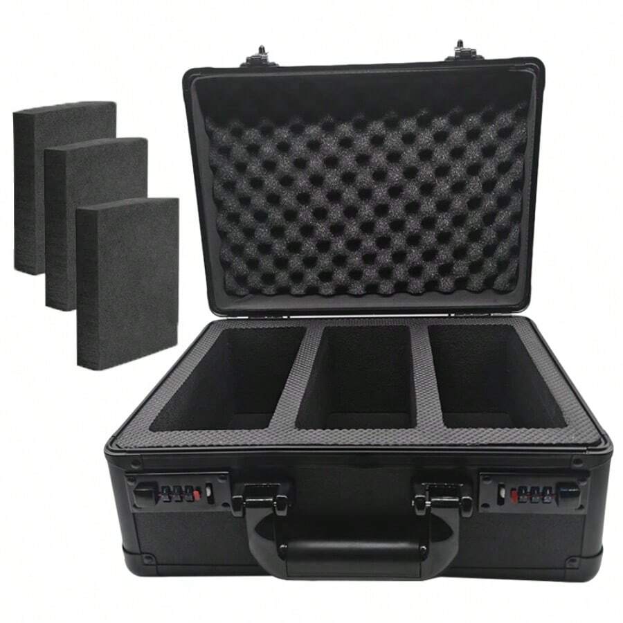 PSA Graded Card Storage Case For PSA Or ACE  Graded Slabs Holder Portable - Black - View 1