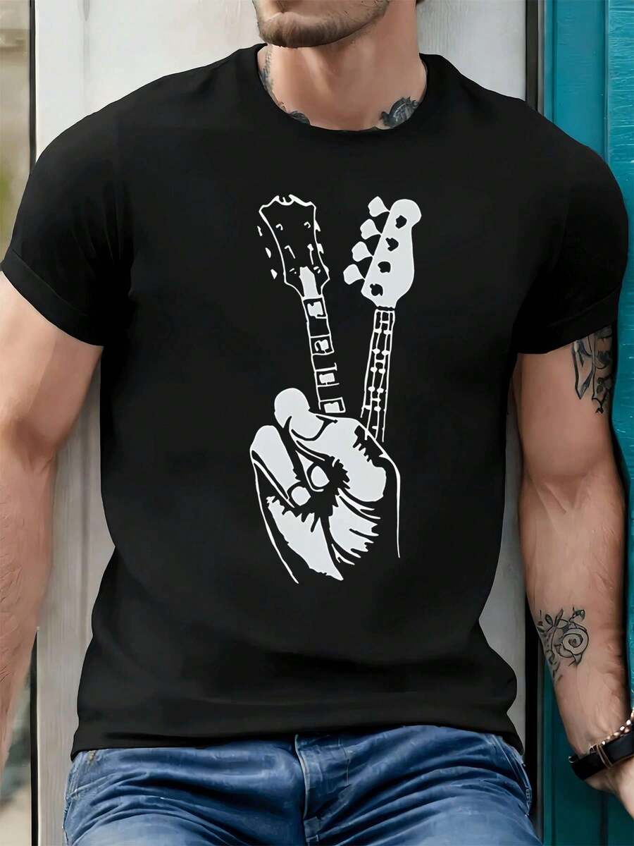 Camisetas para hombres - Negro - Ver 1