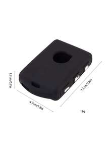 1pc Black Silicone Key Fob Cover, 3+1 Buttons, Suitable For Volvo XC40, XC60, XC90, S90, V90, S60, T4, T5, T6, T8 Vehicles - A - View 3