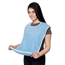 Adjustable Adult Bib/Apron, Suitable For Elderly And Disabled, Personalized Adult Bib, Hook And Loop Closure, Nursing Home Feeding Bib, Made Of Towel Fabric - Bib - View 12