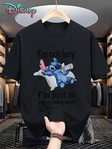 Disney Men T-Shirts - 黑色 - 查看 1