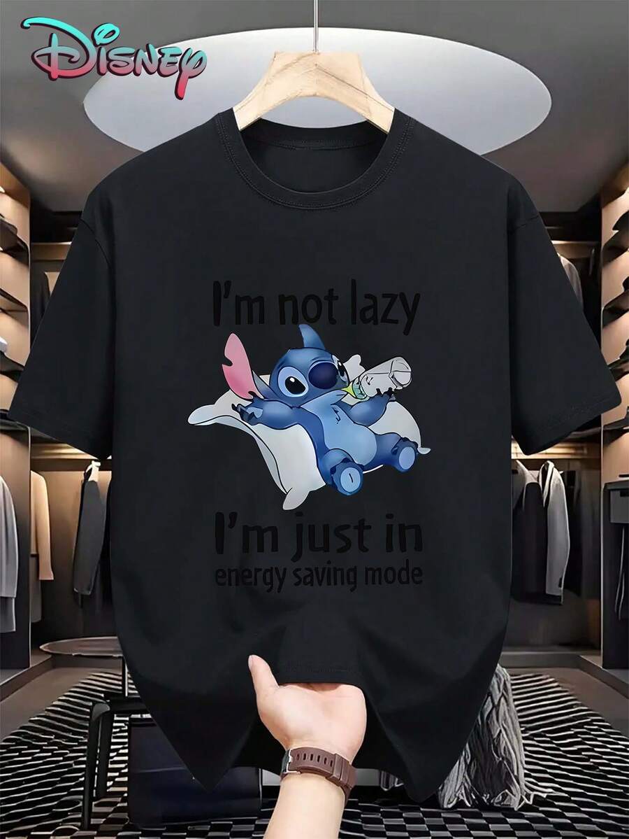 Disney Men T-Shirts - 黑色 - 查看 1